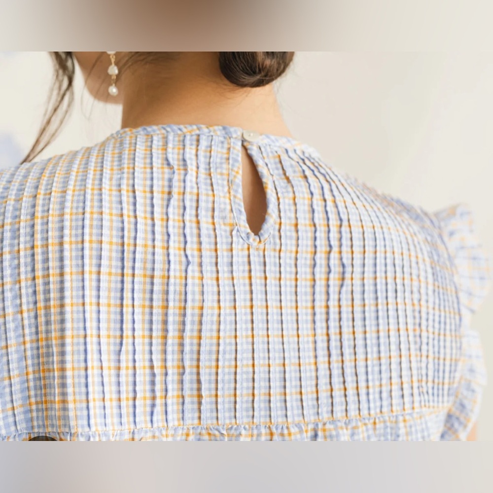Harper Sage Women’s Kaleidoscope Blouse- Lavender Ochre - Picture 15 of 15